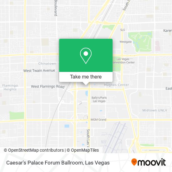 Caesar's Palace Forum Ballroom map