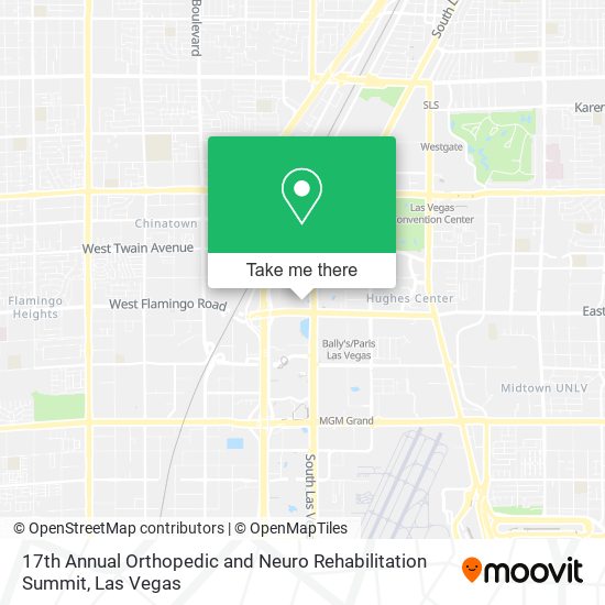 17th Annual Orthopedic and Neuro Rehabilitation Summit map