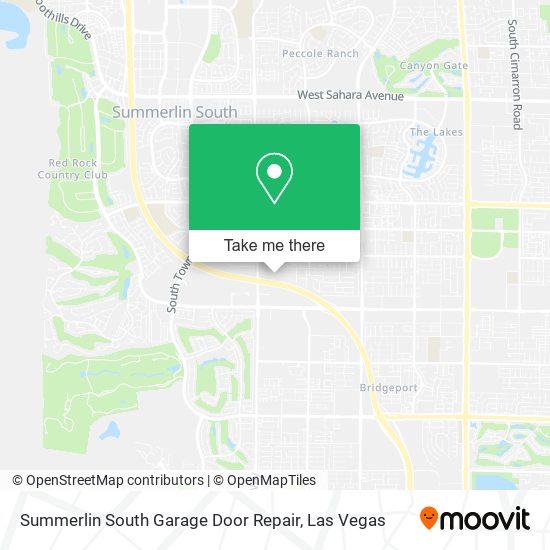 Mapa de Summerlin South Garage Door Repair