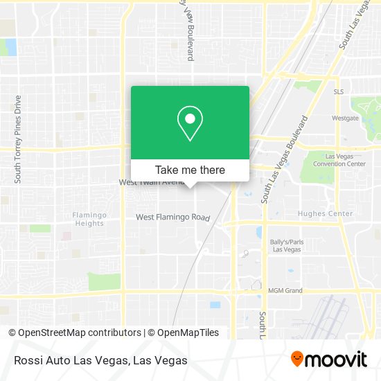 Rossi Auto Las Vegas map