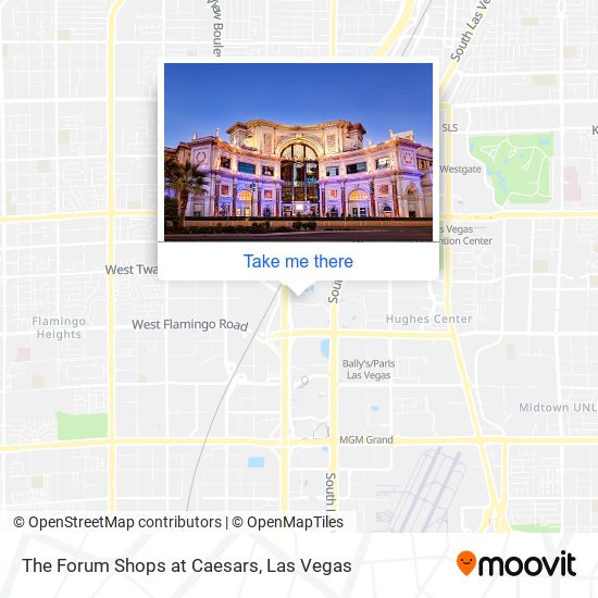 The Forum Shops at Caesars map