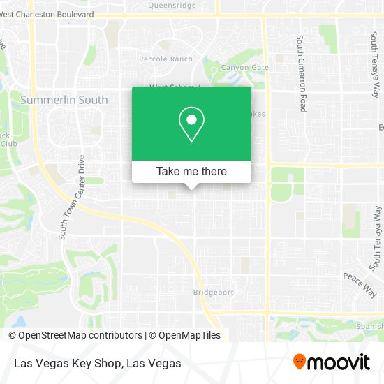 Las Vegas Key Shop map