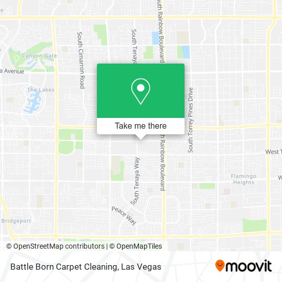 Battle Born Carpet Cleaning map