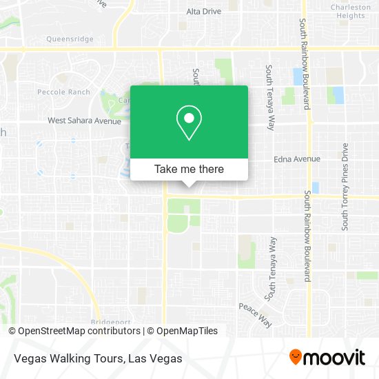 Vegas Walking Tours map