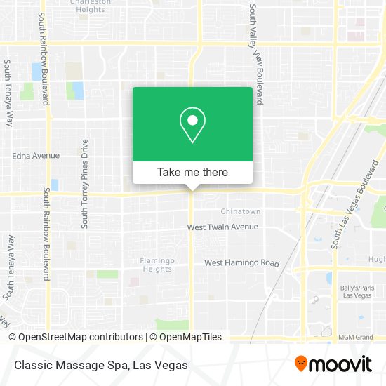 Classic Massage Spa map