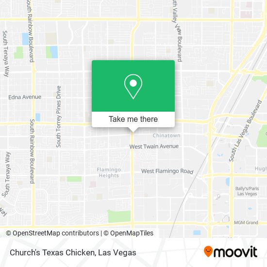 Church's Texas Chicken map