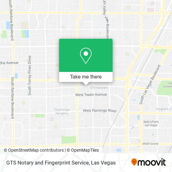 Mapa de GTS Notary and Fingerprint Service