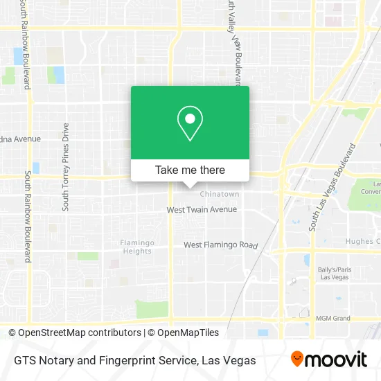 GTS Notary and Fingerprint Service map