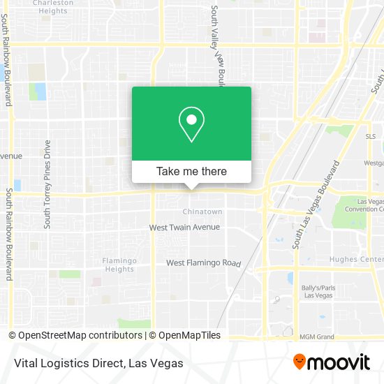 Vital Logistics Direct map