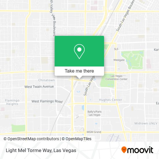 Mapa de Light Mel Torme Way