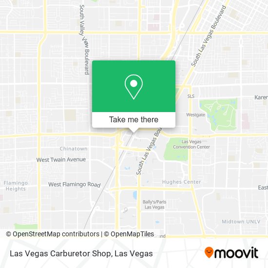 Mapa de Las Vegas Carburetor Shop
