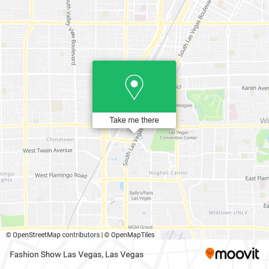 Mapa de Fashion Show Las Vegas