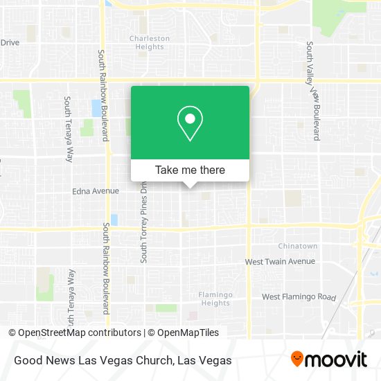 Good News Las Vegas Church map