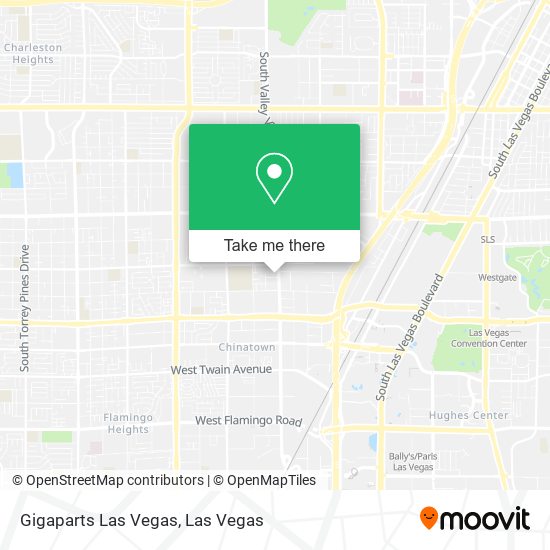 Gigaparts Las Vegas map