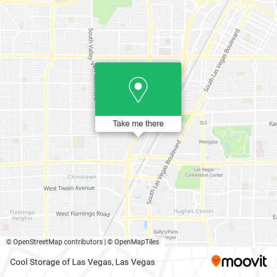 Cool Storage of Las Vegas map