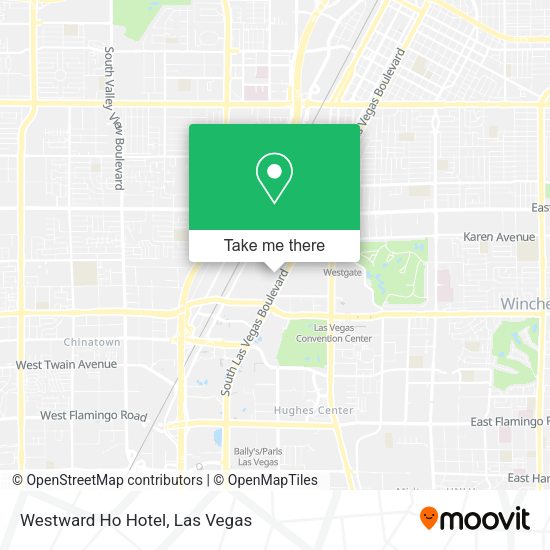 Westward Ho Hotel map