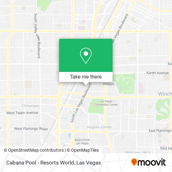 Cabana Pool - Resorts World map