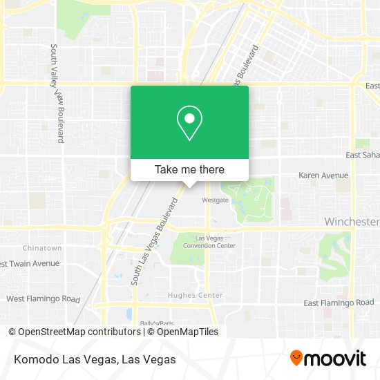 Komodo Las Vegas map