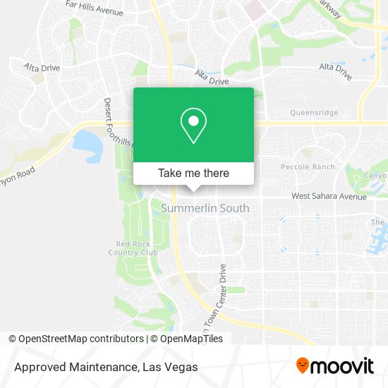 Approved Maintenance map
