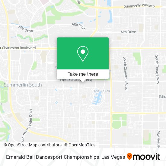 Emerald Ball Dancesport Championships map