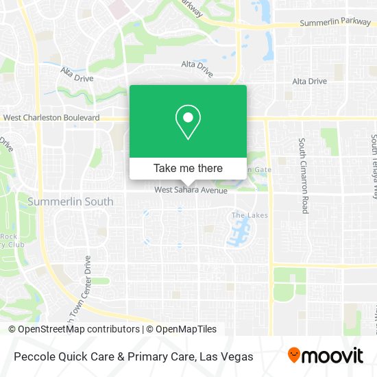 Peccole Quick Care & Primary Care map