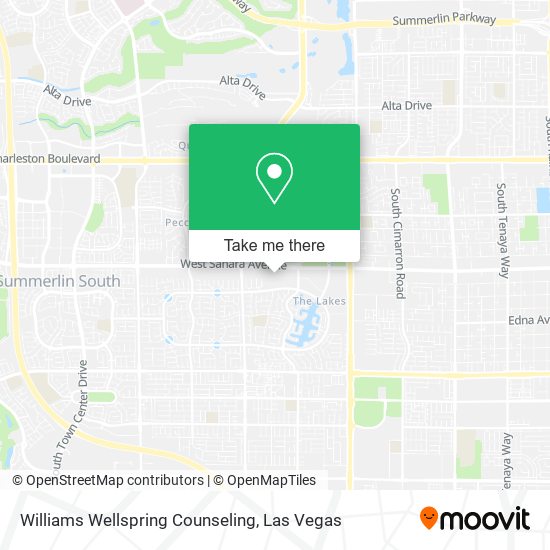 Mapa de Williams Wellspring Counseling