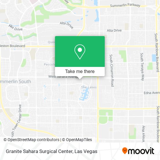 Granite Sahara Surgical Center map