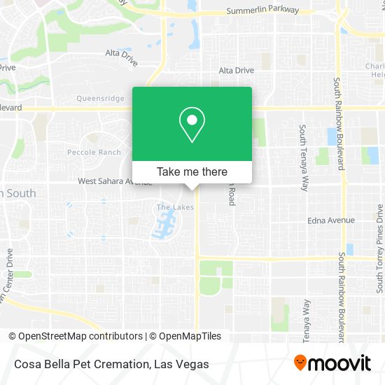 Cosa Bella Pet Cremation map