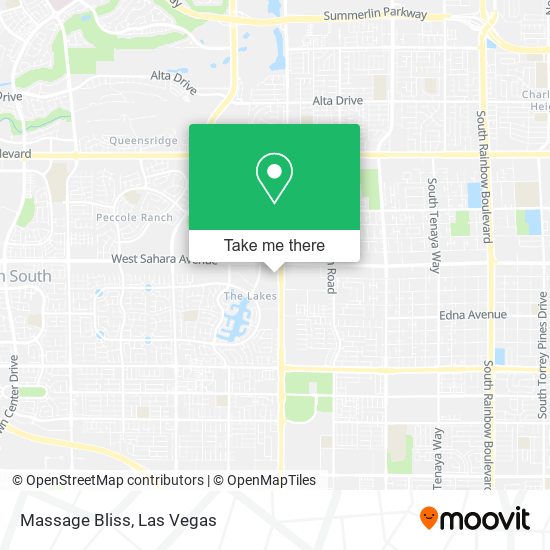 Mapa de Massage Bliss