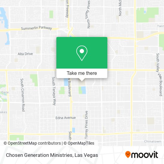 Chosen Generation Ministries map