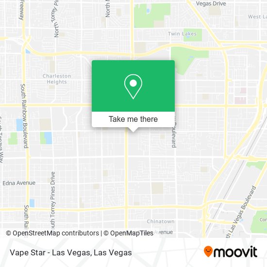 Mapa de Vape Star - Las Vegas
