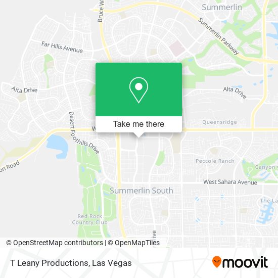 T Leany Productions map