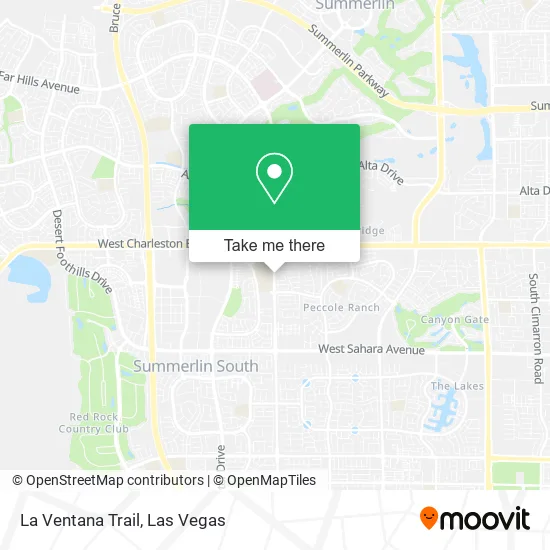 La Ventana Trail map