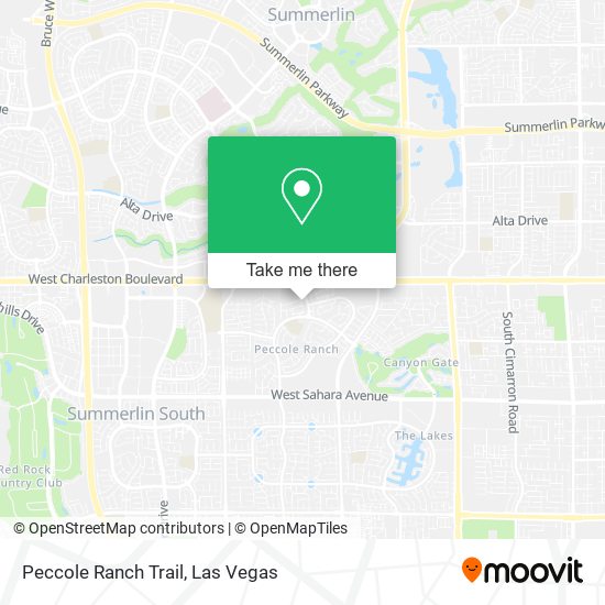 Mapa de Peccole Ranch Trail