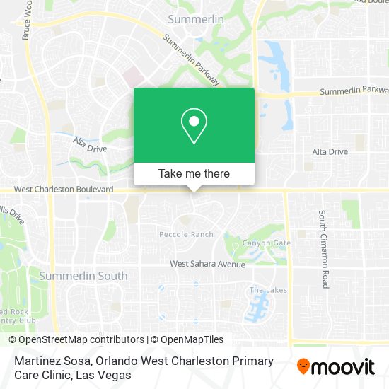 Martinez Sosa, Orlando West Charleston Primary Care Clinic map