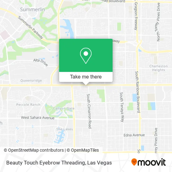 Mapa de Beauty Touch Eyebrow Threading
