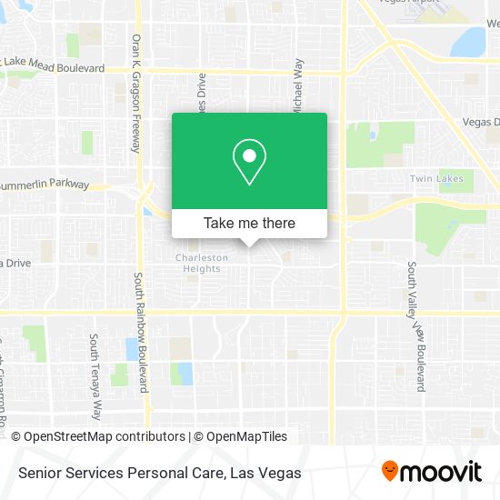 Senior Services Personal Care map