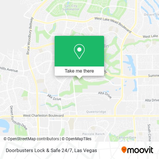 Doorbusters Lock & Safe 24/7 map
