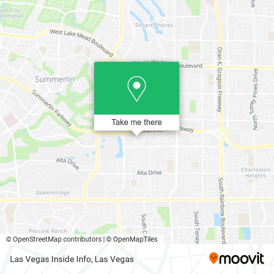 Las Vegas Inside Info map