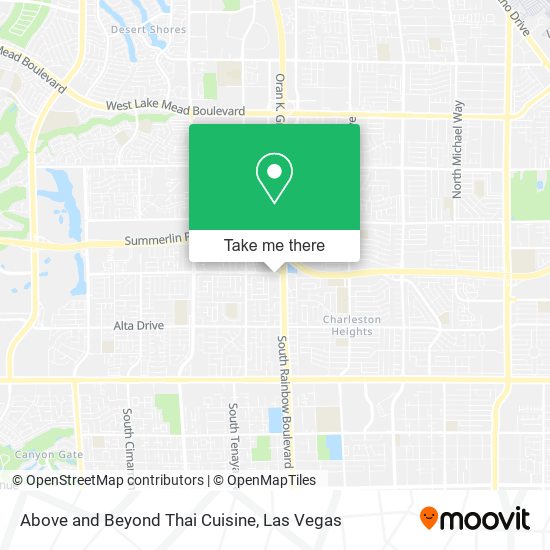 Above and Beyond Thai Cuisine map