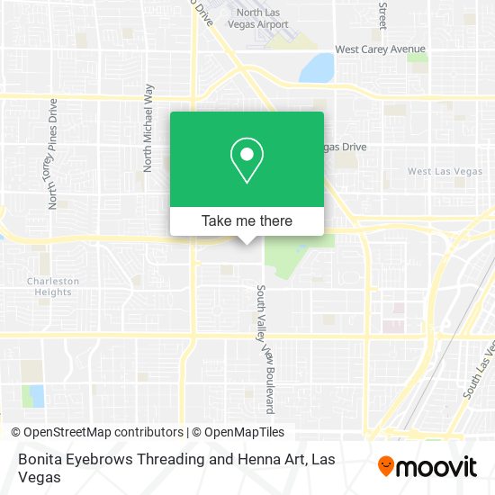 Mapa de Bonita Eyebrows Threading and Henna Art