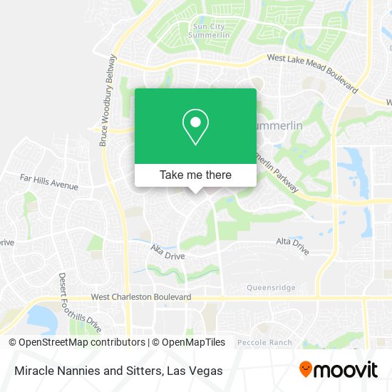 Miracle Nannies and Sitters map