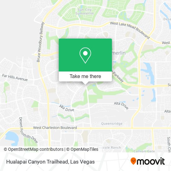 Mapa de Hualapai Canyon Trailhead