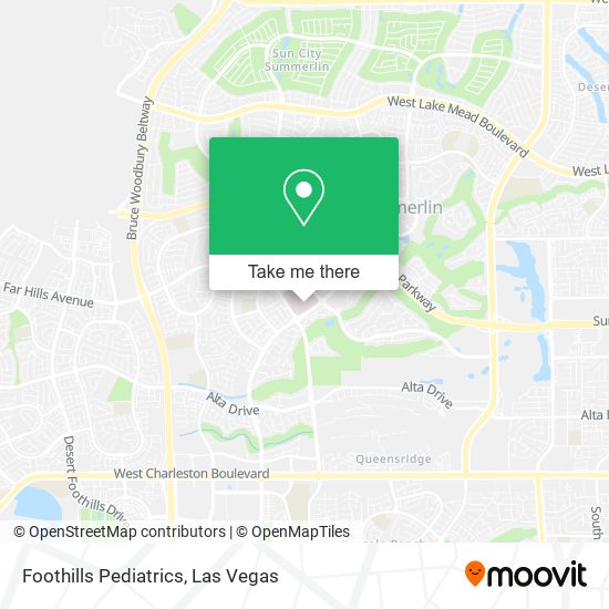 Foothills Pediatrics map