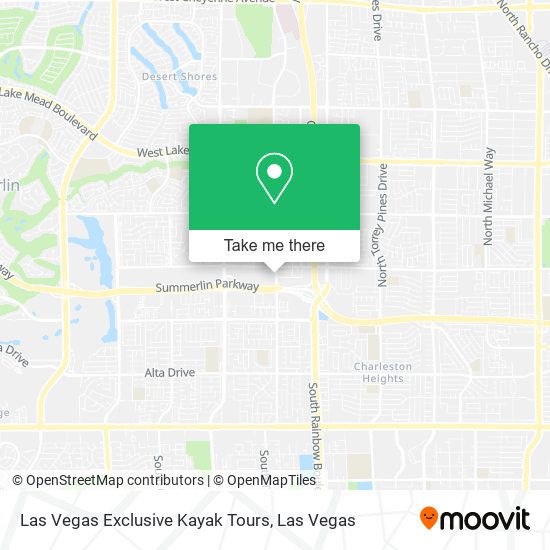 Las Vegas Exclusive Kayak Tours map