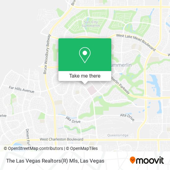 The Las Vegas Realtors(R) Mls map