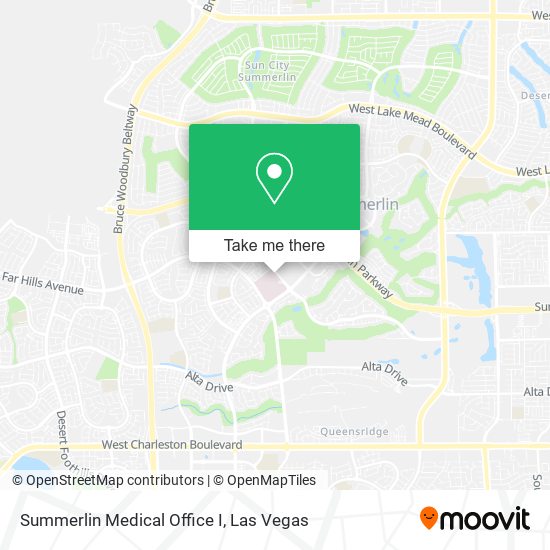 Mapa de Summerlin Medical Office I