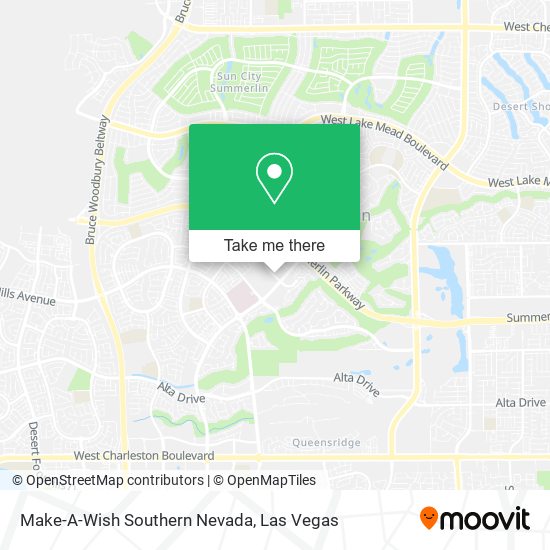 Mapa de Make-A-Wish Southern Nevada