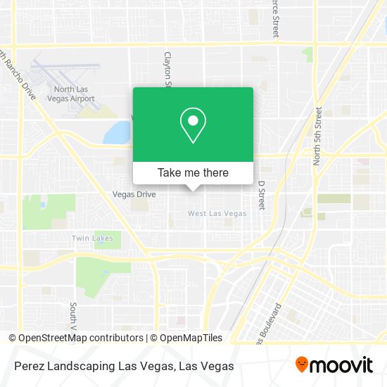 Mapa de Perez Landscaping Las Vegas