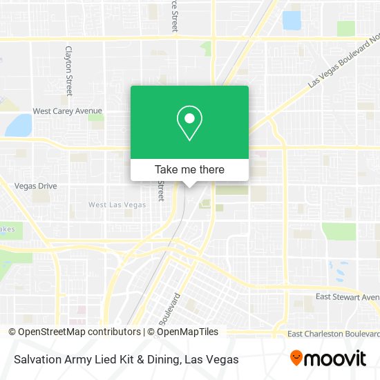 Salvation Army Lied Kit & Dining map